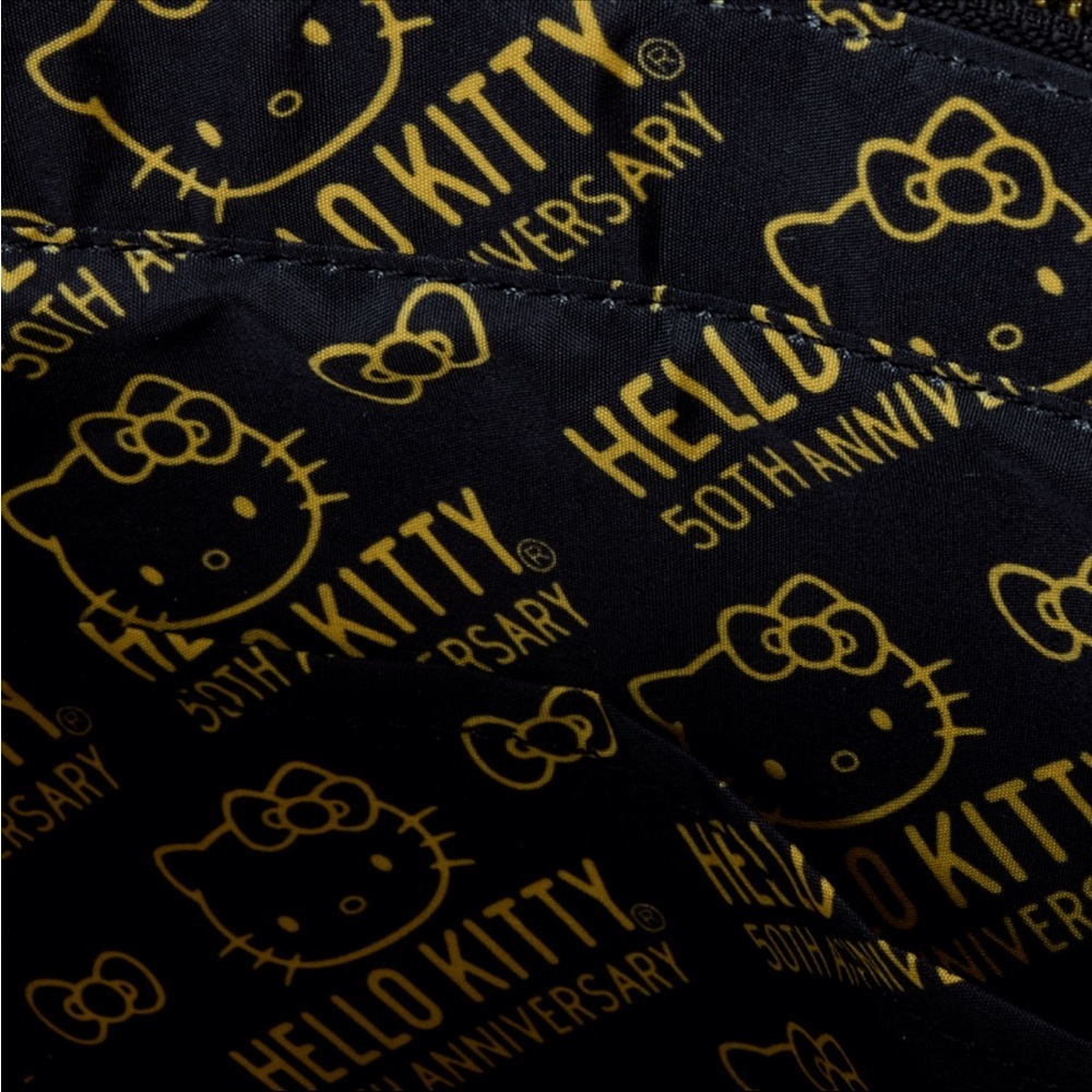 Sanrio Hello Kitty 50th Anniversary Metallic Gold Tote Crossbody Bag & Coin Bag​ - Picture 6 of 6
